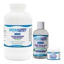KALA HEALTH MSMPure Stardle dengan MSM Capsules 250 Count, MSM Muscle & Joint Cream 2oz dan MSM Gel dengan Organik Aloe 8oz