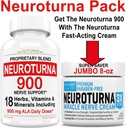 Nerve Relief Cream 8 oz Plus Neuroturna Nerve Dukung 900 mg ALA