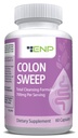 ENP Colon Sweep 124; 15 Day Colon Cleanse dengan Psyllium Husk, Cascara Sagarda, dan Bentonite, 60ct