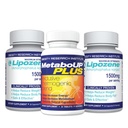 Lipozene Weight Loss Pil 2 Bottles dengan 30 Capsules Masing-masing Bersama dengan 30 Count Bottle MetaboUp Plus