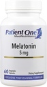 Pasien Satu Melonalin 5mg 124; Tambahan untuk Mendukung Tidur Sehat / Wake Siklus * 124; Natural Sleep Aid 124; 60 Capsules