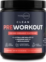 Tipe Zero Clean Pra Workout (11.3 oz, Fruit Punch) + Beet Root + L-Arginine + L-L-Citrulline, 2G Arginine, L- Citrulline Malate, Beta A, Sugar Free, Organik Caffeine Preatment for Men & Women
