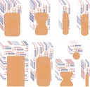 VAIPI 880 Pack Bandages Variety Pack Fingertips Bandages Berbekal Sizes Layanan Bantuan Pertama Didukung Adhesive Fabric Bandage Blak Breathable Butterfly Bandage (9 Styles)