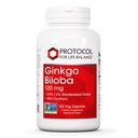 PROTOCOL UNTUK HIDUP Ginkgo Biloba - 120 mg Ginkgo Biloba Ektract - with Eleuthero - for Brain Health & Blood Circulation - Dairy Free & Non-GMO - 100 Veg Capsules