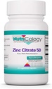 Nutricology Zinc Citrate Supplement - Zinc for Men & Women, Immune Dukung, Murni, Well-Absorbed, Well-Tolerated, Trace Mineral, 50mg Vegetarian Capsules - 60 Count