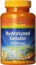 Thompson Hydrolyzed Geltin 2000mg = 124; Boulets - Sourced Protein & Collagen for Heally Cells & Nails & Nails Dukungan 124; Diaktifkan Absorpsi 124; 60 Tablet 124; Paket 2