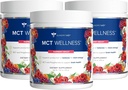 Gundry MCT Wellness Powder untuk Mendukung Energi, Ketone Produksi dan Kesehatan Otak, Keto Friendly, Sugar Free (90 Day Supply, Raspberry Medley)