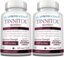 Disetujui Ilmu Tinnitol-Tinnitus Supplemen Dukungan - Kemudahan Dering di The Ears - Boost Inner Ear Kesehatan - 2 Botol - 6 Bulan Suppply - dibuat di Amerika Serikat