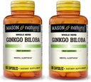 Mason Vitamin Ginkgo Biloba 500 mg 180 Gantatin Kapsul per Botol, Paket 2 Botol Total 360 Kapsul