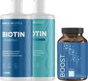 Shamotin Shameson, Conditioner and Hair Supplemen - Biotin untuk Perkembangan Rambut Ditambah Rosemary dan Volumizing Shamosis dan Conditioner Set - Rosemary Biotin dan Collagen Thicking Products