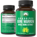 Peak Performance Fed Bone Marrow - Whole Bone Extract Suplement 180 Capsules Superfood Pills Rich di Collagen, Vitamin, dan Amino Acids. dari Bone Matrix, Marrow, Cartilage. Tablet Ansestral