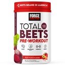 ForCE FacTOR Total Beats Pre-Workout Powder to Boost Energy & Endurance, Increase Strength, and Improve Blood Flow and Pumps, Nitric Oxide Suplemen Beet Root Pouder, Fruit Punch, 30 Servings