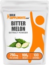 BulkSuplements.com Bitter Melon Extract Powder - Bitter Melon Suplement, Bitter Gourd Extract - Herbal Supplement, Gluten Free, 750mg per Serving, 100g (3.5 oz) (Paket 1)