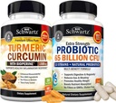 65 Milyar CFU Daily Probiotic Supplemen (1 Bulan Supply) Ditambah Curcumin Turmeric dengan Pepper Hitam Ekstrak Kompleks 1500mg (Ukuran Trial)