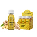 Tembakan Energi Liar Vegan yang tepat, dengan L Theanine, dan Caffeine Organik, PLTTTTLLLLOOOKKGGLEF, GMO Free, Dairy Free, Soy Free, Ginger, 2.5 Fl Oz, 6 Pack