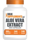BulkSuplements.com Aloe Vera Capsules - Aloe Vera Extractions, Aloe Vera Suplement - Herbal Vera Sulten Free, 1 Capsule per Serving, 240 Veg Capsules (Paket 1)