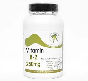 B-2 Vitamin 250mg ~ 100 Capsules - Tidak Ada Addititive ~ Suplemen Naturedit