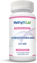 Methyl-Life ® Hydroxy B12 Tablet Sublingual - Lembut, Vitamin B12 Tambahan untuk Dukungan Energi & Cellular - Vegan, GMO, Gluten & 14 Allergen Bebas 124; 90 Tablet Chewable