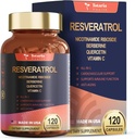 Tambahan Tambahan Resveratrol dengan Berberine Quercetin Green Tea Extract Grape Seed Extract Polyphenol Antioksidant Antioksidant & Heart Health Support 120 Capsules