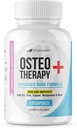 OsteoTherapy + Advanced Bone Suplemen - Vitamin C, MK4 / MK7, Tinggi Absorbing Kalsium, Manganese, Magnesium