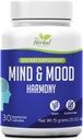 Mind and Mood Harmony - Imported Clarity and Focus - Saldo Mood Swings - Dukung Regulasi Emotional - Non Drowsy Formula - 100% Herbal dan Natural