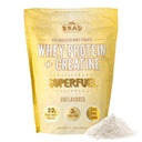 B.rad Superfuel - Grass Fed Whey Protein Isolate Boosted dengan Creatine 124; Farm-Fresh, EAz-to-Digest, Clean Provents 124; 2 Pounds 124; 100% USA Sourced Aggy 124; Unflashed