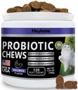 Probiotik Kucing, Mengunyah Kesehatan Gut dan Ammuniune, Dukungan Probiotik Kucing untuk Dukungan Digetical Kucing, Diffilant Sehat, Konstipation Cat dan Relief Diare (120 Pil, Salmon)