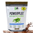 PhysiVantage POWERPLEX Protein Powder, Collagen Alternative - Plant Organik - berbasis Pea & Rice Protein, Dairy- Bebas, Non- GMO, Mendukung Muscle & Gabungan, Monk Fruit Sweetened 2 Lb (Coklat)