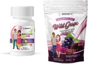 BariatricPal Duodenal Switch Lengkap 30- Day Supply Vitamin Pack (Iron- Free Capsule Calcium Citcium Soft Chews with Program- Wild Grape)
