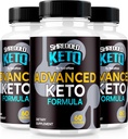 (3 Kemas) Serpihan Pil Keto, Premium Keto Shred W8th Loss Kapsules, Semua Keto Natural Suplemen untuk mendukung Fitness and Body Goals, Review ShredKeto Resmi (180 Capsules)