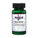 Vitanica Iron Extra, Iron Suplement Enhanced Absorpsi dengan Vitamin C 500mg, Methylfogate 400mcg, B12 Vitamin 500mcg, Calcium, Yellow Dock, Dandelion Root & Nettle Leaf Extract, Vegan, 60 Capsules