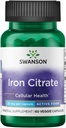 Swanson Iron Citrate 25 Miligrams 60 Veg Capsules