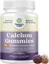 Absorpsi Tinggi Calcium Gummies dengan Vitamin D3 - Kalsium lezat 500 mg Gummies untuk Dewasa - Suplai Chewable dan Vitamin D untuk Kesehatan Tulang & Imune Dulin- Free 60ct (1 Pack)