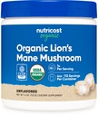 Nutricost Organic Lion 's Mane Mushroom Powder 4oz