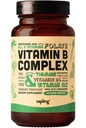 sapling Vegan Vitamin B Kompleks - Whole Food B1 Whole B Vitamin B1, B2, B3, B5, B6, B7, Flolate, B12- 60 Caps