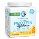 Sunwarrior Clear Protein Powder Plant- Berdasarkan Mix Air, Vegan dan Menyegarkan Protein dan Suplemen Hidration 10g Per Serving Peach Mango Flavored 420g Tub 30 Servings