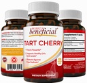 Tart Cherry Capsules yang menguntungkan, Ekstra Kekuatan Montmorency Tart Cherry Extract, Uric Acid Flush untuk Comfort Gabungan, Antioksidant & Imune Dukungan, Non-GMO, Gluten Free, 120 Count