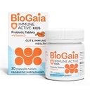 Anak-anak Aktif BioGaia 124; Probiotic + Vitamin D 124; untuk Digetical & Imune Health 124; Ages 3 + Allergen, Dairy, Soy & Gluten Free 124; Trusted by Pediatrician 124; 30 Hari Supply 124; Orange Flavored Chewable