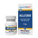Sleep Superior Source Melonaxin 5 mg - Suilely Sleep Suply Support for Adults - Melonain Formula dengan Chamomile Aids Relaxation & Restful Sleep - 60 Sublingual Dissoling Tablet