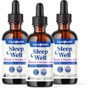 LIQUIDHEALTH Sleep Well Natural Sleep Aid Melonain Drops - Better Sleep & Mood, Relax & Calm Mind, Fall Asleep Faster