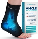 Ankle Ice Pack Lick for Sweelling - Hot / Cold Therapy Ice Wrap for Foot Pain Relief, Heel Pain Relief, Plantar Fasciitis, Achilles Tendonitis Relief, Splayed Ankle Compression, Small / Medium