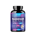 Magnesium Glycinate 250mg - Absorpsi Tinggi Melengkapi Suplemen Magnesium - 100% Magnesium Glycinate - Stres, Sless, Heart, and Muscle Health Support - Non-GMO, Vegan, Gluten- Free (60 Tablet)