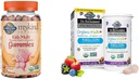 Taman Kehidupan Organik Anak-Anak Gummy Vitamin - Buah - Tersertifikasi Organik, Non- GMO & Vegan & Dr. Membentuk Anak Organik + Plus Vitamin C & D - Berry Cherry