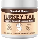 Turkey Tail Mushroom for Dogs - Organic Turkey Tail for Dogs Mushroom Powder for Respiratory, Imunity, Digruption - Lipoma Lumps and Tonjolan Suppplemen Tidak Ada Filler - 200 Grams