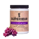 Superieur Electrolytes - Plant Based Electrolite Supplemen w / Sea Minements for Hydration & Reclouy- Keto Friendly, Non-GMO, Zero Sugar, Vegan Healthy Olahraga Powder - Concord Grape (70 Pelayan)