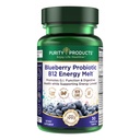 Kemurnian Produk Blueberry Probiotic B12 Energi Melt Klinical Probiotic - Organik Blueberry, Methylcobalamin B12-30 Melts