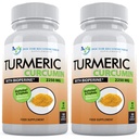 Curcumin Turmeric dengan Bioperin - 360 Veggie Capsules - 2250mg 95% Curcuminoid dengan Suplemen Pepper Hitam dan Triphala (Paket 2)