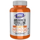 NowSports Nutition, Arginine & Citrulline 500 mg / 250 mg, Amino Acids, 120 Veg Capsules