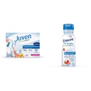 Juven Therapeutic Nutlection Drink Mix Powder for Wound Healing Support, Includes Collagen Protein, Fruit Punch, 30 Count Precience, Clear Carbohydrate Drink, Strawberry, 10 fl oz, 4 Count