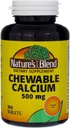 Nature 's Blend Chewable Calcium 500 mg, 100 Tablet (Paket 3)